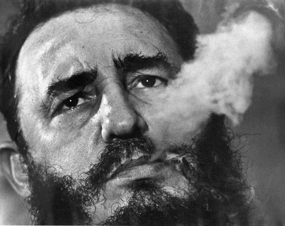 1985 Fidel Castro durante una entrevista en la Havana. Foto: Archivo El País