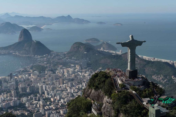 Cristo Redentor de Río de Janeiro. Foto: AFP