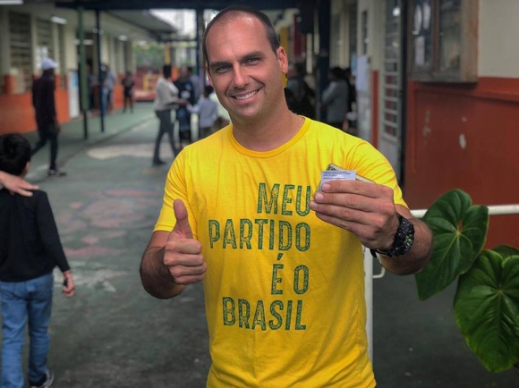 Hijo de Bolsonaro es el diputado m s votado de la historia 