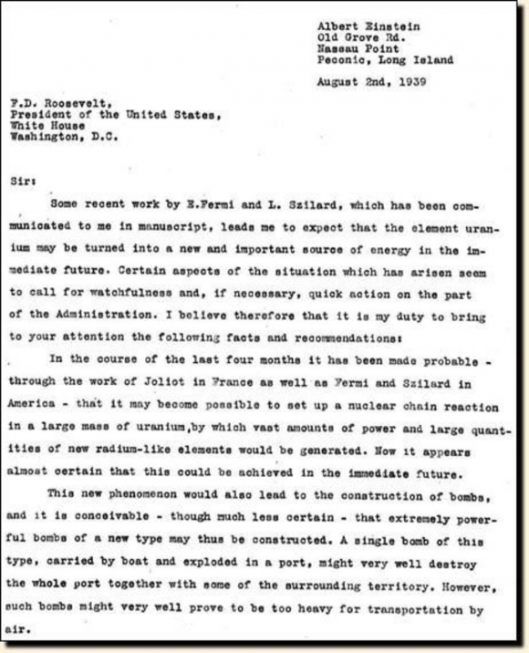 A 80 años de la carta más importante que escribió Albert 