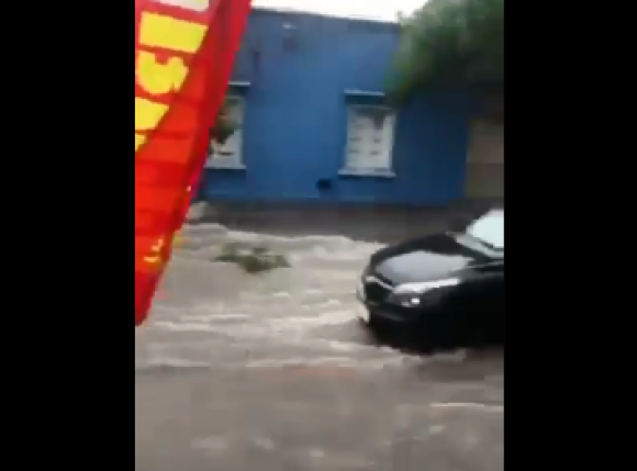 Temporal en Salto. Foto: Captura