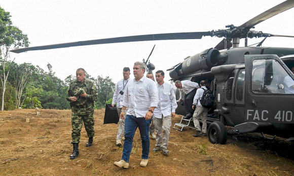 Ivan Duque, prezydent Kolumbii.  Zdjęcie: AFP