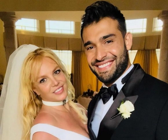 Newlyweds Britney Spears and dancer Sam Asghari.