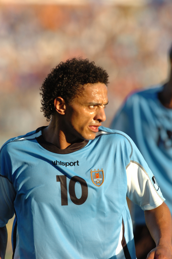Darío Silva en la selección uruguaya. Foto: Archivo El País.