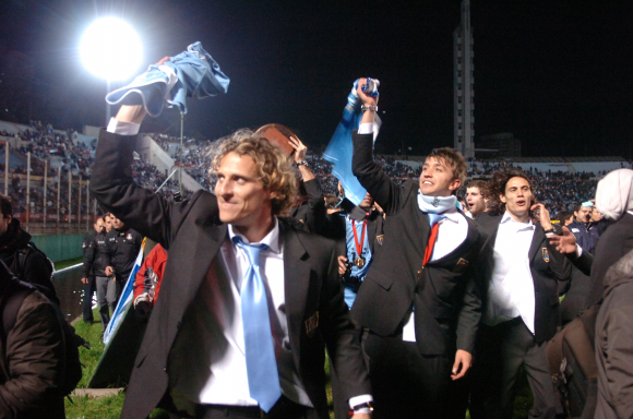 Recepción de la selección de Uruguay tras ganar la Copa América 2011. Foto: Archivo El País.