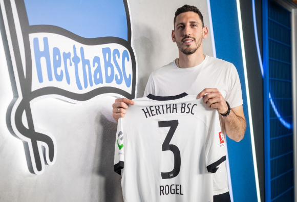 Agustin Rogel In His Presentation As A Hertha Berlin Player.  Photo: @Herthabsc.
