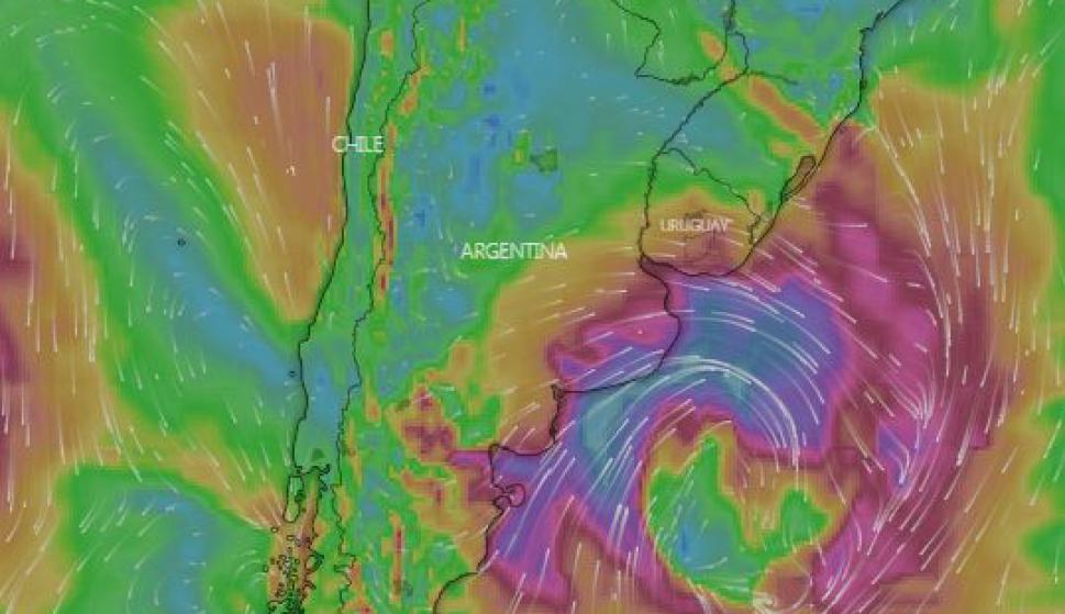 Minuto A Minuto Asi Se Desplazan El Ciclon Extratropical Y Los Vientos En La Region Informacion 19 06 2019 El Pais Uruguay