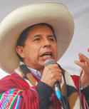 El presidente Pedro Castillo durante un acto oficial. Foto: AFP