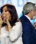 Cristina Kirchner y Alberto Fernández. Foto: AFP.