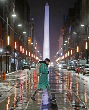 Obelisco, Buenos Aires, Argentina, Covid-19