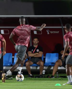 Qatar se prepara para su debut Mundial. Foto: AFP