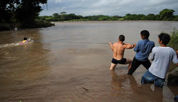 Migrantes de honduras. Foto: AFP