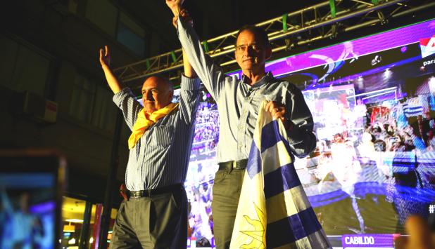 Manini Ríos y Domenech celebran el resultado de las elecciones. Foto: Gerardo Pérez