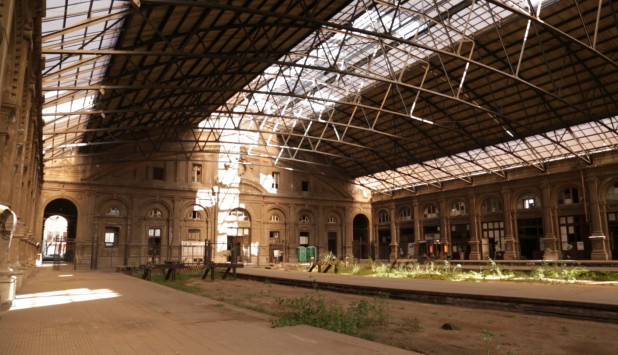 La Estación Central por dentro, abandonada.