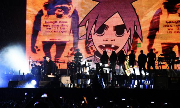 Gorillaz. Foto: Nicolás Pereyra