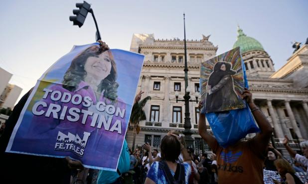 Manifestaciones en apoyo a Cristina Kirchner